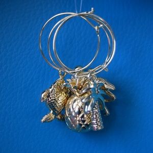 Lilly Pulitzer wine charms